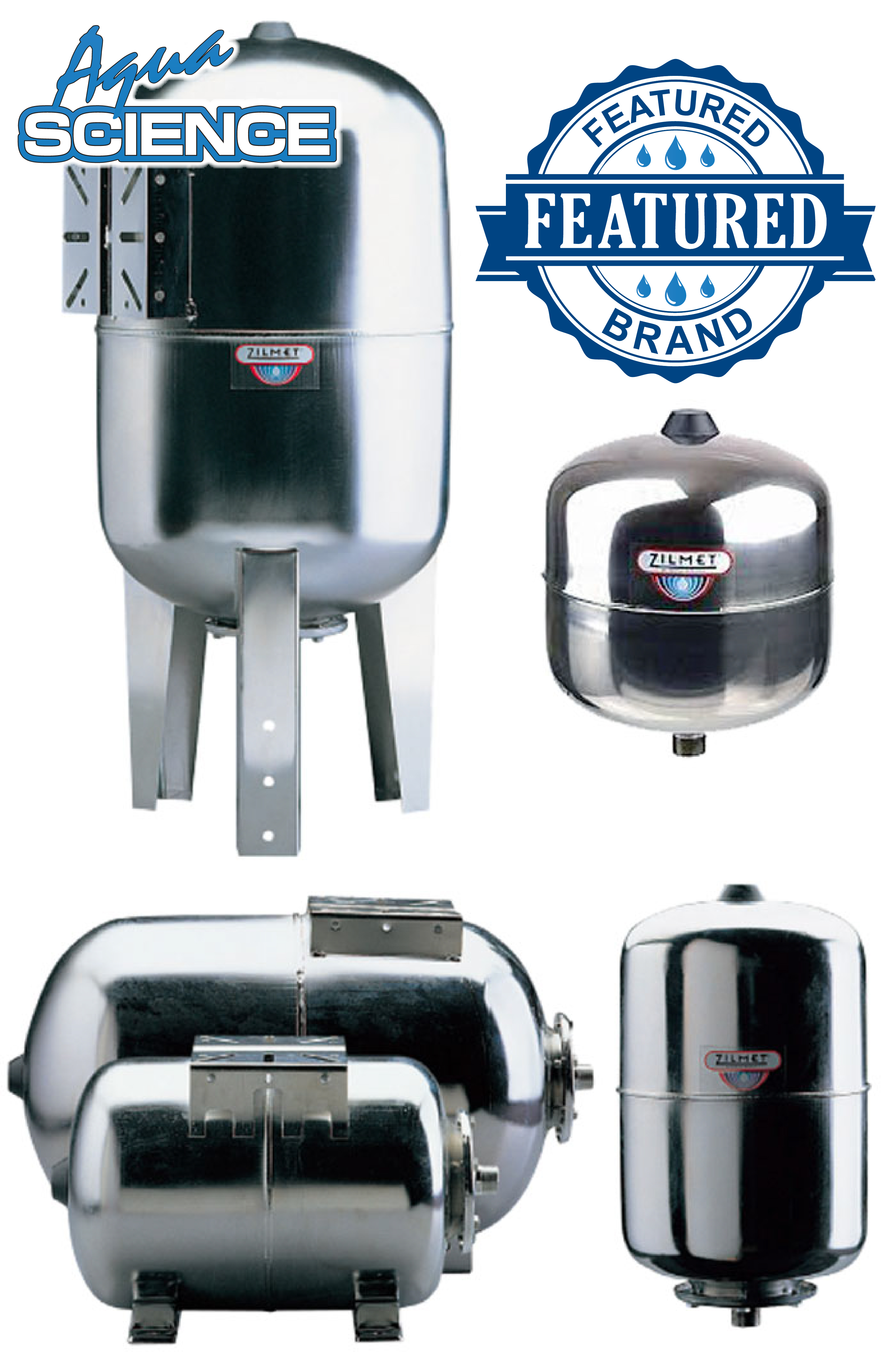 Zilmet Stainless Steel Pressure Tanks