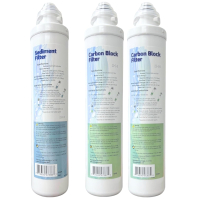 Aqua Flo, Filters set, One Sediment Filter & Two 5 Micron Carbon Block