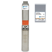 Goulds 10GS05411C, 10GPM, 1/2HP, 115V, 3 Wire, 4" Stainless Steel Submersible Well Pump with Control Box