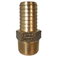 No Lead Brass Male Adapter, 1" MPT x 1" Barb