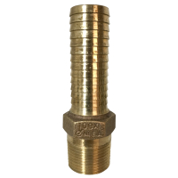 No Lead Brass Extra Long Male Adapter, 1" MPT x 1" Barb