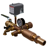 No-Lead Brass Installation Tee Package FOR WELLMATE WM-14WB, 20WB, 25WB, 35WB and Flexcon H2PL38SQ, H2PL50, H2PL65, H2PL82, H2PL90 or H2PL120 Well Tanks - 1 1/4" Incoming Water Line