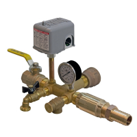 No-Lead Brass Installation Tee Package FOR WELLMATE WM-14WB, 20WB, 25WB, 35WB and Flexcon H2PL38SQ, H2PL50, H2PL65, H2PL82, H2PL90 OR H2PL120 Well Tanks - 1" Incoming Water Line