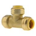 No Lead Brass Quick Connect Tee