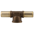 1-1/4" INS x INS x 1-1/4" FPT Combination Tee