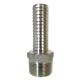 304 Extra Long Stainless Steel Male Adapter, 1.25