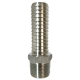 304 Extra Long Stainless Steel Male Adapter, 1 1/4