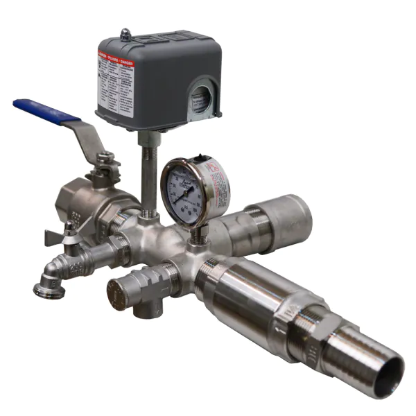Stainless Steel Tee Package for Wellmate & Flexcon 1-1/4 Inlet