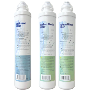 Aqua Flo, Filters set, One Sediment Filter & Two 5 Micron Carbon Block