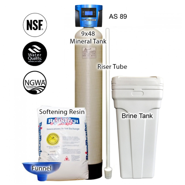 How does a water softener system make my hair softer & shiner and my skin more moist