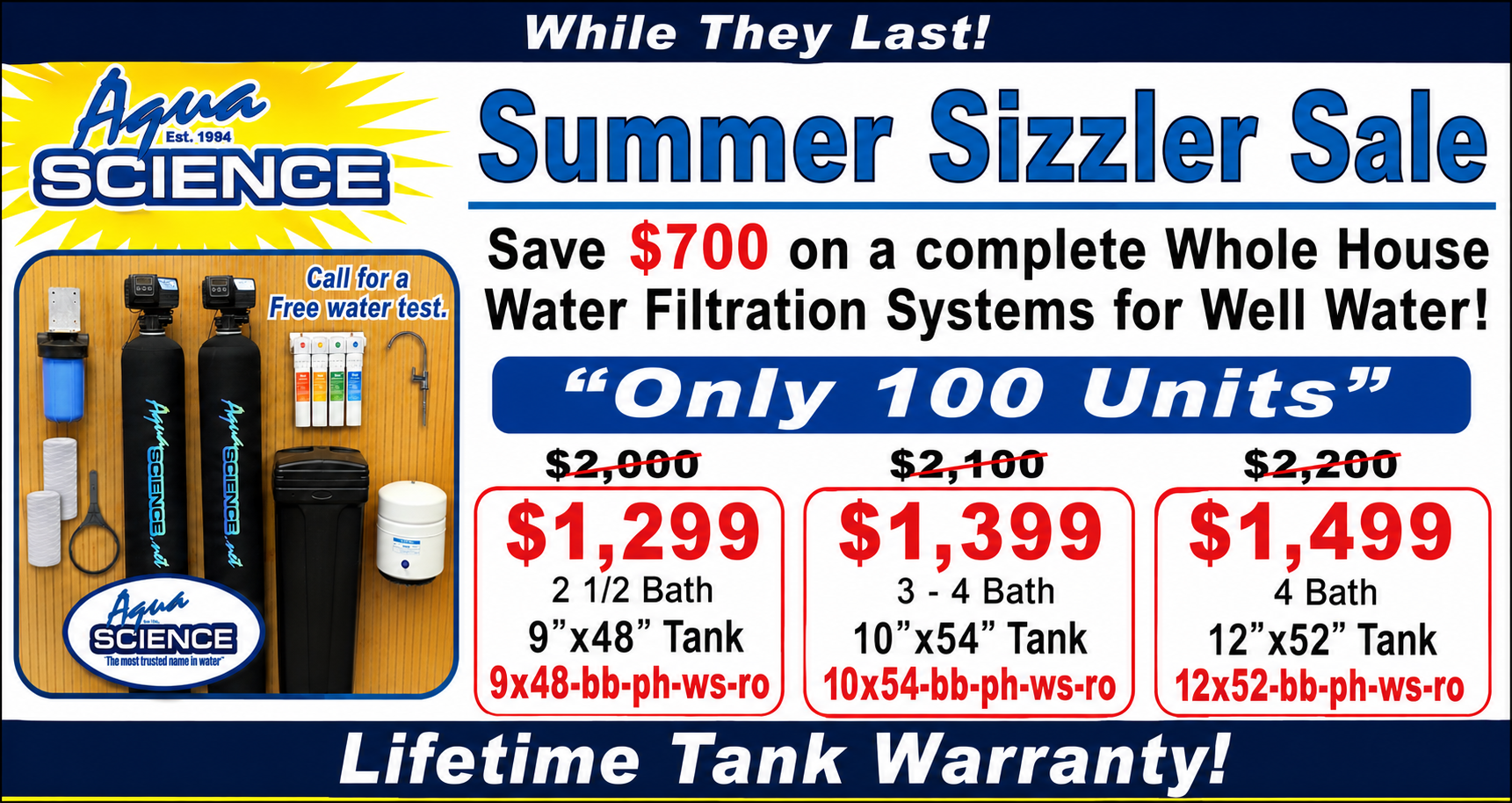 Summer Sizzler Sale Filteration kit